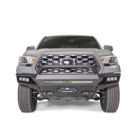 Fab Fours BUMPER TRUCK FRONT Direct Fit Mounting Hardware Included With PreRunner Guard With Winch Mount TB16-02-1